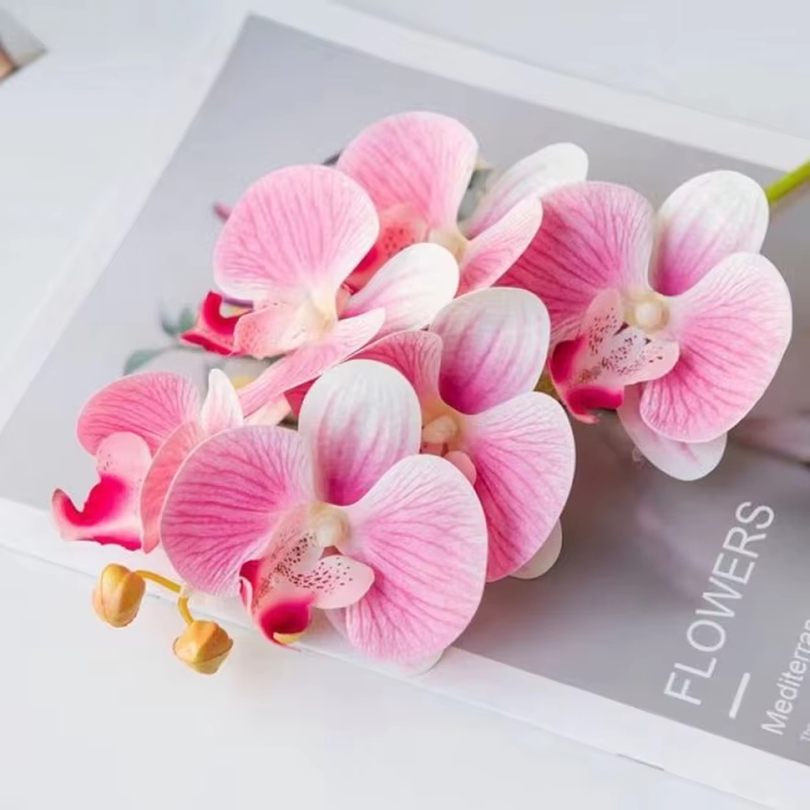 Orchid Phalaenopsis - Fleurs artificielles 3D en plastique, orchidées