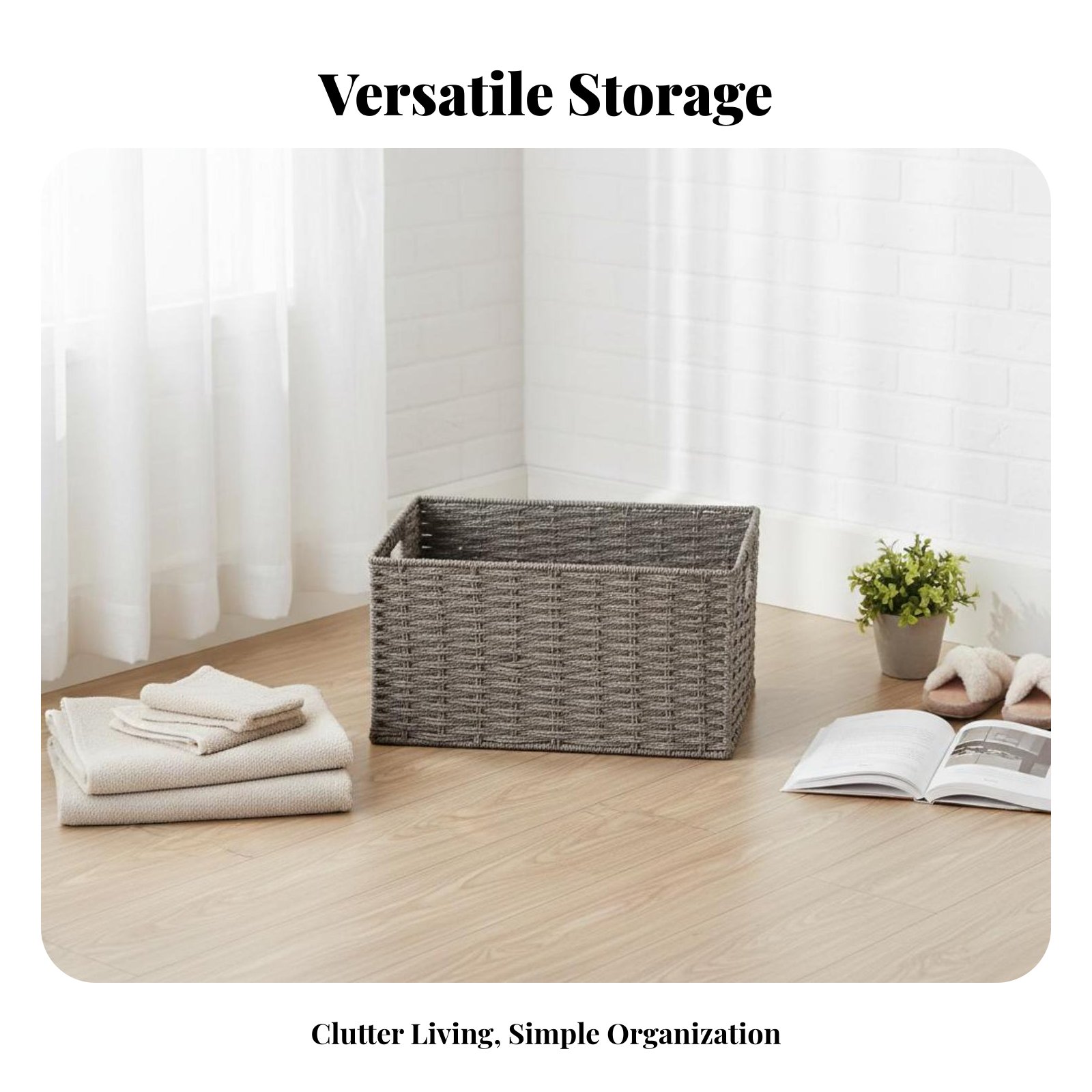 Is Plant Parent Free To Use - Conteneur de rangement tissé, esthétique japonaise,