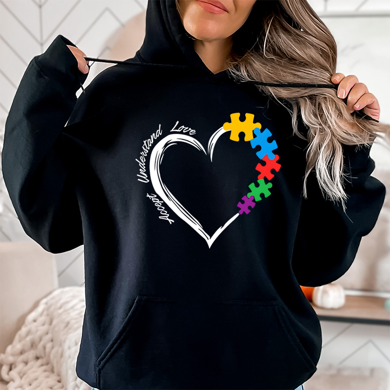 Plant Parent Hoodie - Autisme coeur accepter comprendre amour imprimer