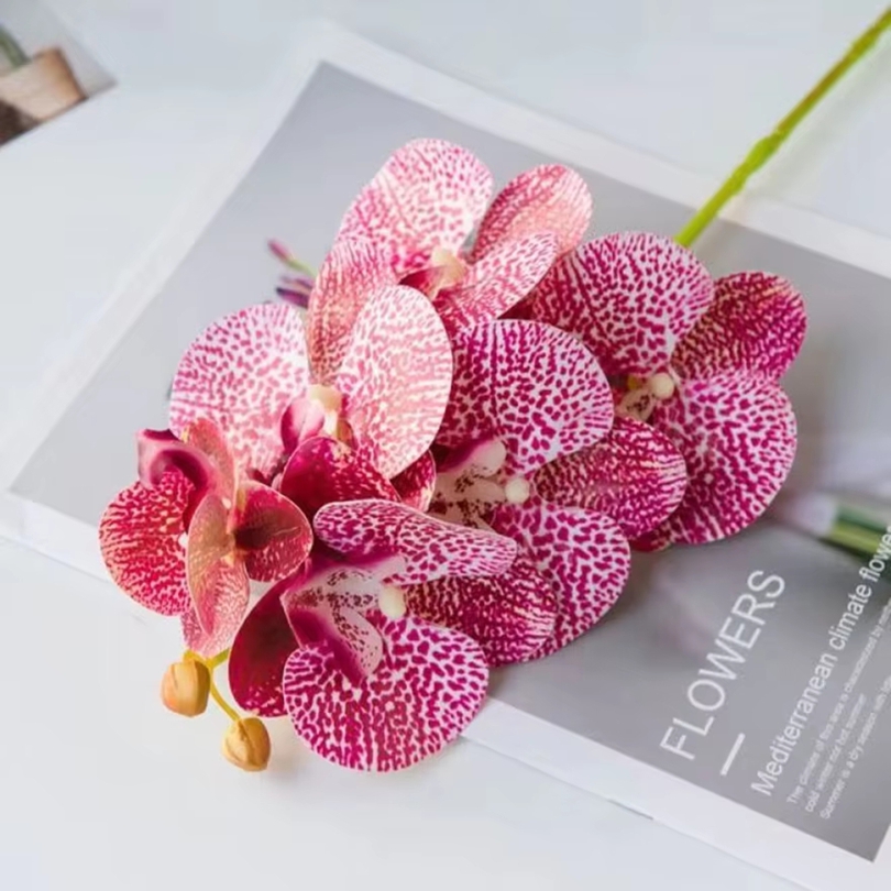 Fleurs artificielles 3D en pla - Orchid Phalaenopsis avis et prix